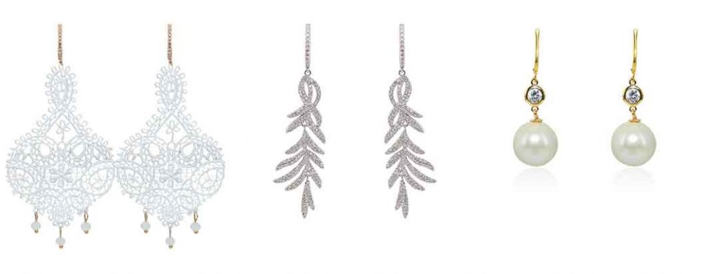 boucles d oreilles pendantes pour mariage